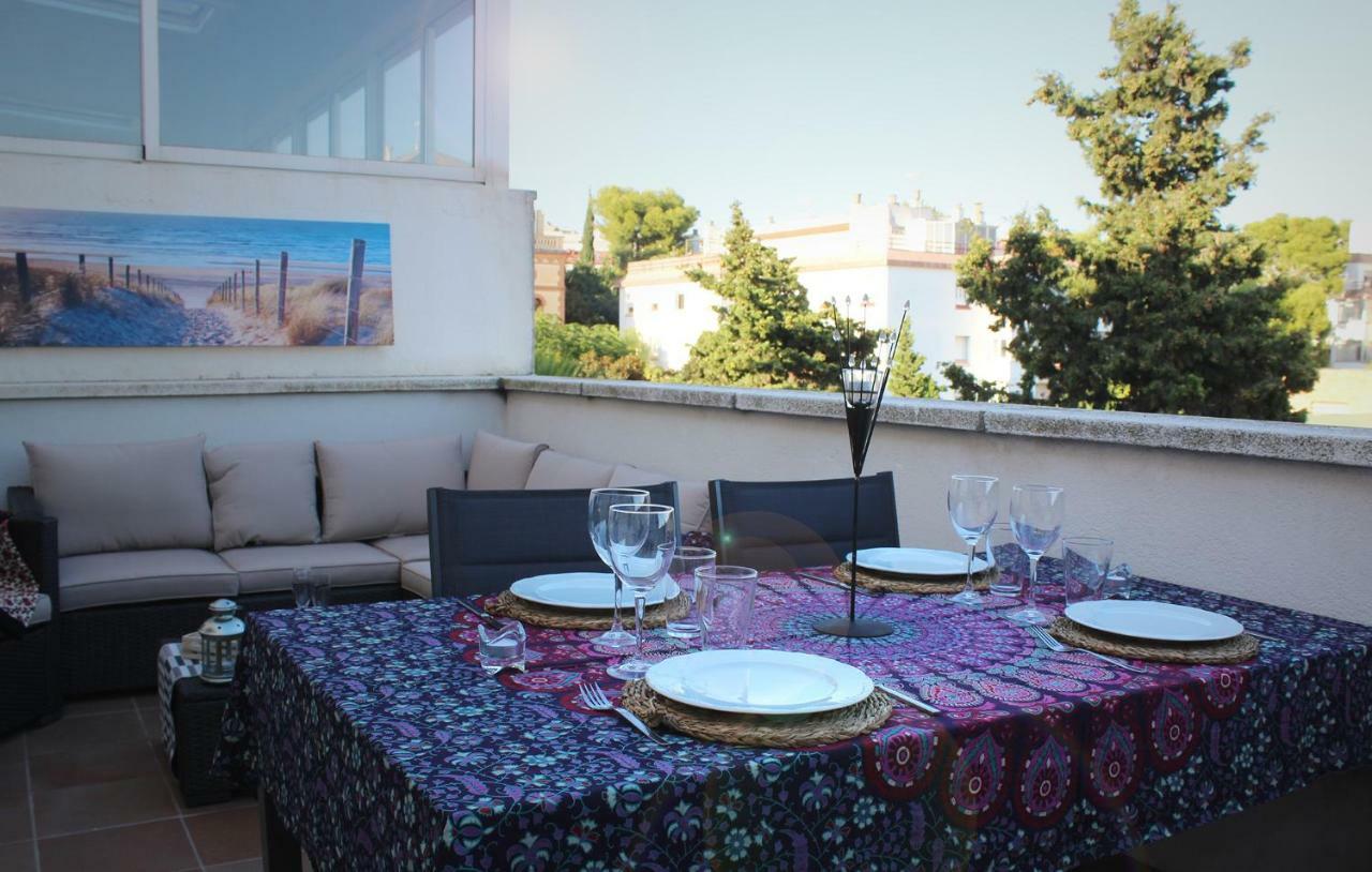 Ferienwohnung Sitges Atico 2 Min A Playa San Sebastian Exterior foto